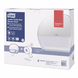 Tork 95 40 00, Dérouleur papier toilette, Blanc, Plastique, 139 mm, 444 mm, 368 mm