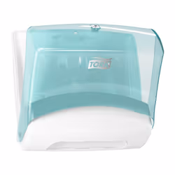 Tork 654000 distributeur de serviettes en papier Distributeur de papier-toilettes par feuille Turquoise, Blanc - Vue supplémentaire 4