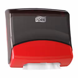 Tork 654008 distributeur de serviettes en papier Distributeur de papier-toilettes par feuille Rouge