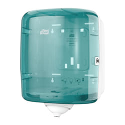 Tork 473180 distributeur de serviettes en papier Distributeur de papier-toilettes en rouleau Turquoise, Blanc