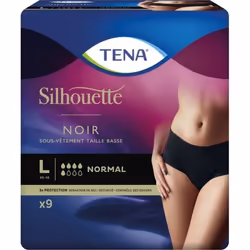 Tena Silhouette Normal Noir L 9 unités