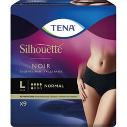 Tena Silhouette Normal Noir L 9 unités