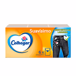 Colhogar 48886100, Blanc, Papier, Monochromatique, 8 pièce(s), 6 pièce(s)