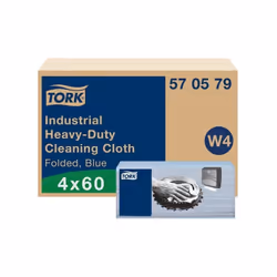 Tork Chiffon de Nettoyage Industriel Ultra-résistant bleu W4 :Réalisez des nettoyages difficiles tout en protégeant vos mains ...
