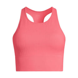 casall casall multi rib seamless matelassé sports top rose