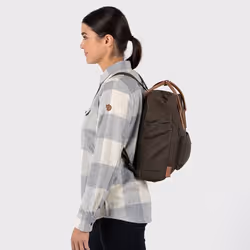 Fjällräven KÅNKEN NO. 2 sac à dos Sac à dos normal Olive Coton, Cuir, Polyester