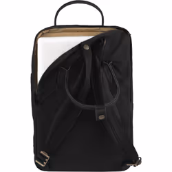 Fjällräven Kånken No.2 sac à dos Noir Coton, Cuir, Polyester