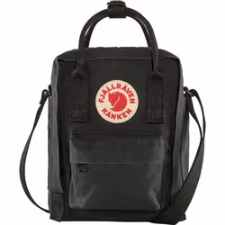 Fjällräven Kånken Sling, Unisexe, Sac fourre-tout, Small, Fermeture à glissière, Poche frontale, Noir
