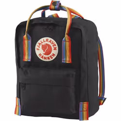 Fjällräven Kånken Rainbow Mini sac à dos Noir Vinylon