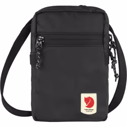 Fjällräven High Coast Pocket, Unisexe, Sac bandoulière, Taille unique, Fermeture à glissière, Poche frontale, Noir