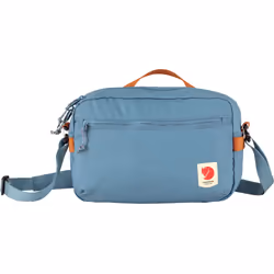 Fjällräven High Coast Crossbody, Unisexe, Sac bandoulière, Bleu, Fermeture à glissière, 4 pochettes, Bleu