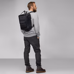 Fjällräven Kanken No.2 sac à dos Sac à dos normal Noir Coton, Cuir, Polyester recyclé - Vue supplémentaire 4