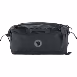 Fjällräven Färden Duffel 50, Sac fourre-tout de voyage, Carapace molle, Noir, Fermeture à glissière, PFAS, Unisexe