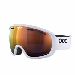 POC Fovea, Lunettes de cyclisme, Unisexe, Cerclé, Blanc, Orange