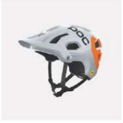 POC Tectal Race MIPS NFC Noir, Orange, Blanc