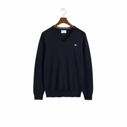 Pull col V en coton Gant Classic