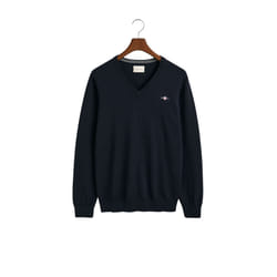 Pull col V en coton Gant Classic