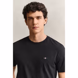 Gant 2003184-5 Tee-shirt Rib-knit neckline Manche courte Coton - Vue supplémentaire 3