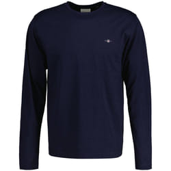 T-shirt à manches longues Regular Shield - GANT - Homme - 100% Cotton - Bleu