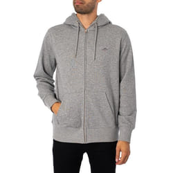 Sweat À Capuche Zippé Shield Regular - GANT - Homme - Gris