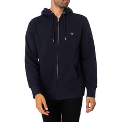 Sweatshirt à capuche zippé regular Gant Shield