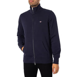 Sweat-shirt zippé Regular Shield - GANT - Homme - Bleu