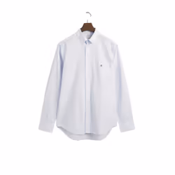 Chemise classique manches longues en popeline à carreaux vichy Gant