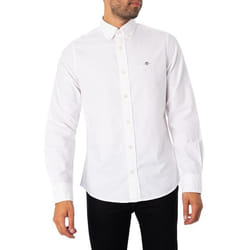 Chemise Oxford coupe slim - GANT - Homme - Blanc