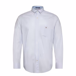 Chemise manches longues à rayures Gant Poplin O.Shield