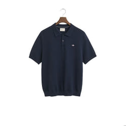 Polo en coton texturé Gant