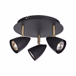 Markslöjd 106320, GU10, IP20, Noir