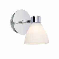 Markslöjd CASSIS, Surface, 1 ampoule(s), G9, IP44, Chrome, Blanc