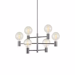 Markslöjd Capital, 6 ampoule(s), E27, IP20, Chrome