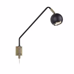 Markslöjd 106873, Surface, 1 ampoule(s), GU10, IP20, Noir, Laiton