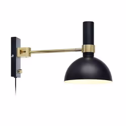 Markslöjd Larry, Surface, 1 ampoule(s), E27, IP20, Noir, Or