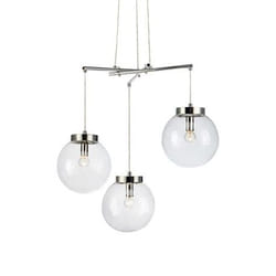 Markslöjd Sicily éclairage en suspension Support flexible E14 Chrome, Transparent