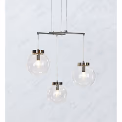 Markslöjd Sicily éclairage en suspension Support flexible E14 Chrome, Transparent