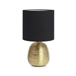 Markslöjd Oscar lampe de table E27 LED Noir, Or