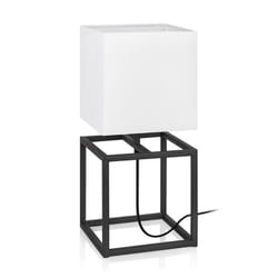 Markslöjd Cube lampe de table E27 Noir, Blanc