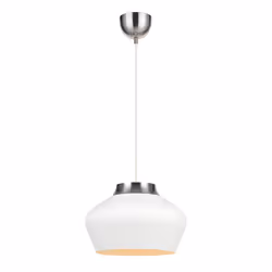 Markslöjd KOM, 1 ampoule(s), E27, IP20, Acier inoxydable, Blanc