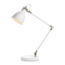 Markslöjd HOUSE lampe de table E27 40 W Acier inoxydable, Blanc
