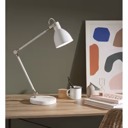 Markslöjd HOUSE lampe de table E27 40 W Acier inoxydable, Blanc