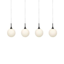 Markslöjd Quattro XL éclairage de plafond Noir, Blanc G9