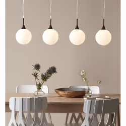 Markslöjd Quattro XL éclairage de plafond Noir, Blanc G9