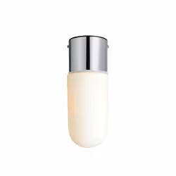 ZEN-Plafonnier de salle de bain Métal/Verre H26m Blanc et Chrome Markslöjd H 26cm / Ø 10cm
