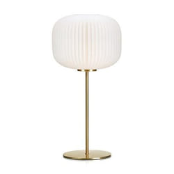 Markslöjd Sober lampe de table E27 60 W Laiton, Blanc