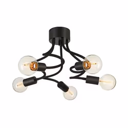 Markslöjd Medusa, 5 ampoule(s), E27, IP20, Noir