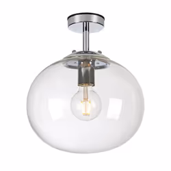 Markslöjd Amy, 1 ampoule(s), E27, IP44, Chrome, Transparent