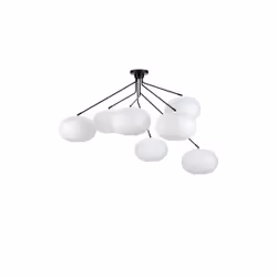 Markslöjd GALAXY, 7 ampoule(s), LED, E14, IP20, Noir, Blanc