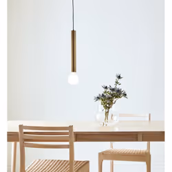 Markslöjd 108259, 1 ampoule(s), LED, E27, IP20, Laiton